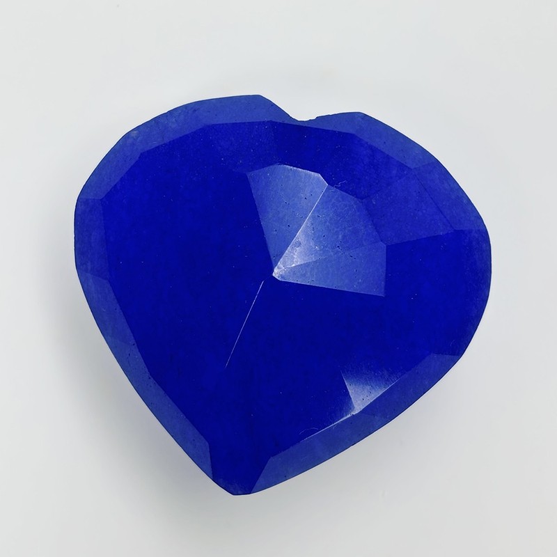 A+ Certified 350 Ct Natural Blue Sapphire Heart Cut Gemstone Ideal For Display gallery