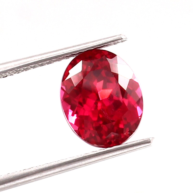AAA Natural Excellent Blood Red Mozambique Ruby Loose Oval Gemstone Cut 9x7 MM gallery