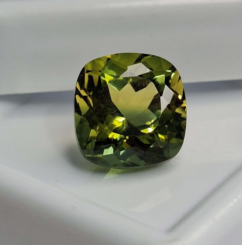 Natural 4-6 Ct Loose Ametrine Bi-Color Cushion Cut Certified Gemstone SB559