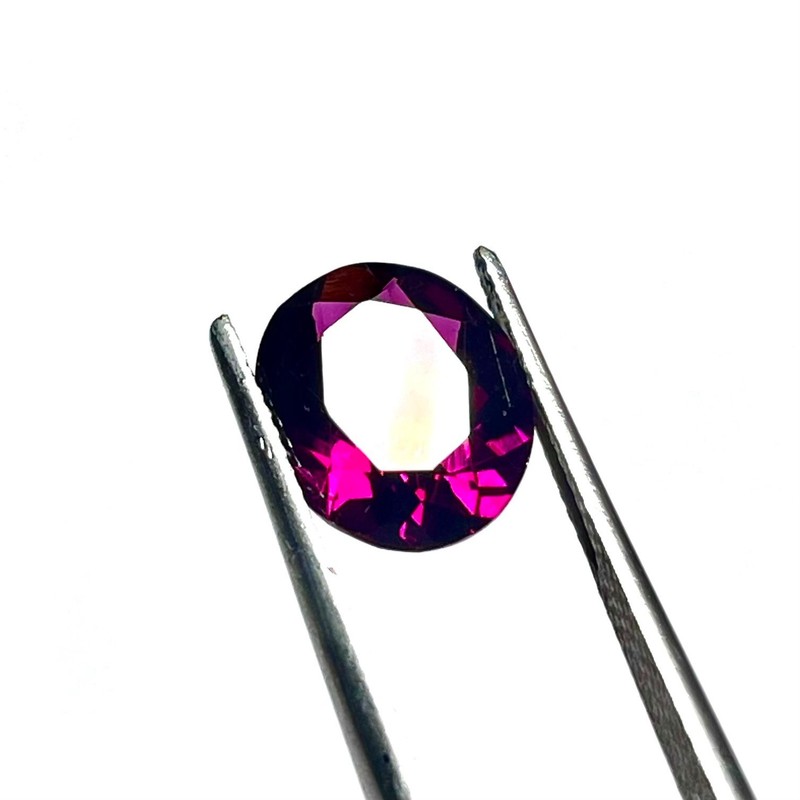 Natural Purple Purplish Rhodolite Garnet, 11x9x4.6MM Oval Rhodolite Garnet E-127 gallery