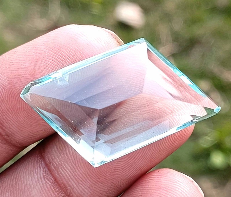 AWE-INSPIRING 48 CARAT NEON BLUE APATITE FANCY CUT EGL CERTIFIED LOOSE GEMSTONE gallery