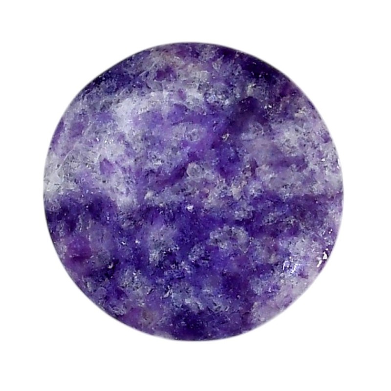 Natural Lepidolite 26.6×26.6×6 mm Round Shape Polished Gemstone LS107-06157