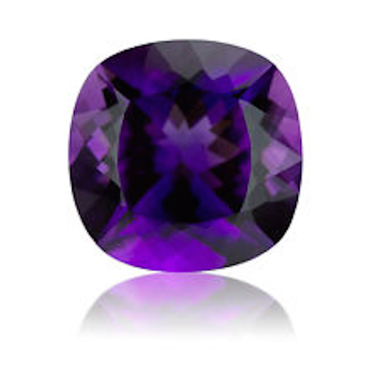 Natural African Amethyst Deep Purple Cushion Faceted Loose Stones(4x4mm – 8x8mm)