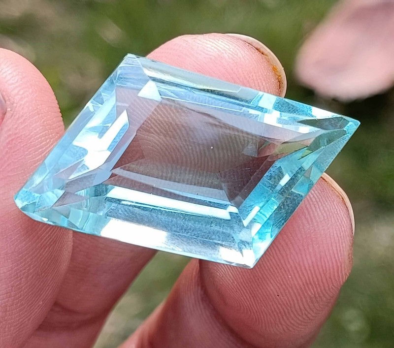 AWE-INSPIRING 48 CARAT NEON BLUE APATITE FANCY CUT EGL CERTIFIED LOOSE GEMSTONE gallery