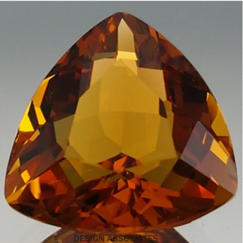 MADEIRA CITRINE 4 MM TRILLION CUT4 PC SET FROM BRAZIL