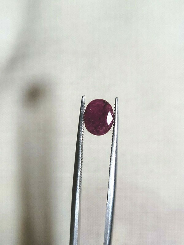 0.97 Ct Natural Red Ruby Afghanistan Unheated Oval Shape Loose Gemstone