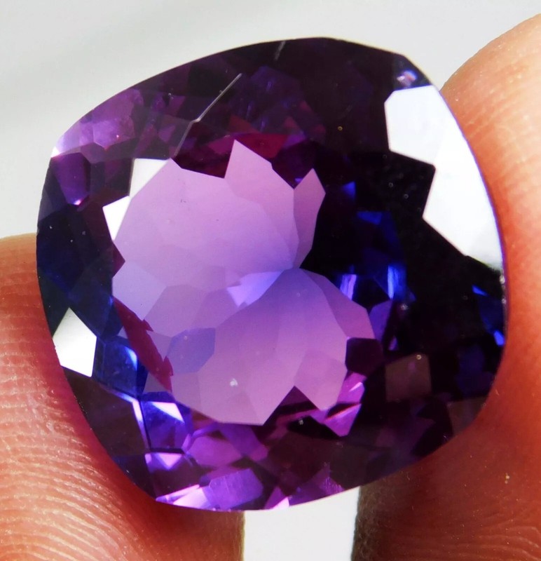 Radiant Cut Purple Blue Taaffeite 18-20 Ct Natural Loose Gemstone EGL Certified gallery