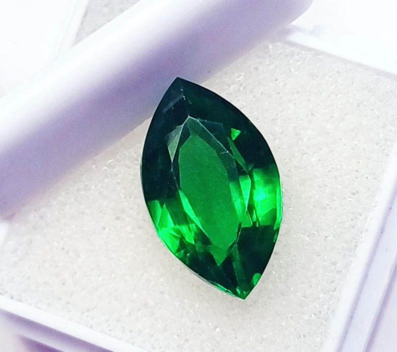 Marquise Shape Natural Green Garnet Certified Loose Gemstone 9+ Ct PR210