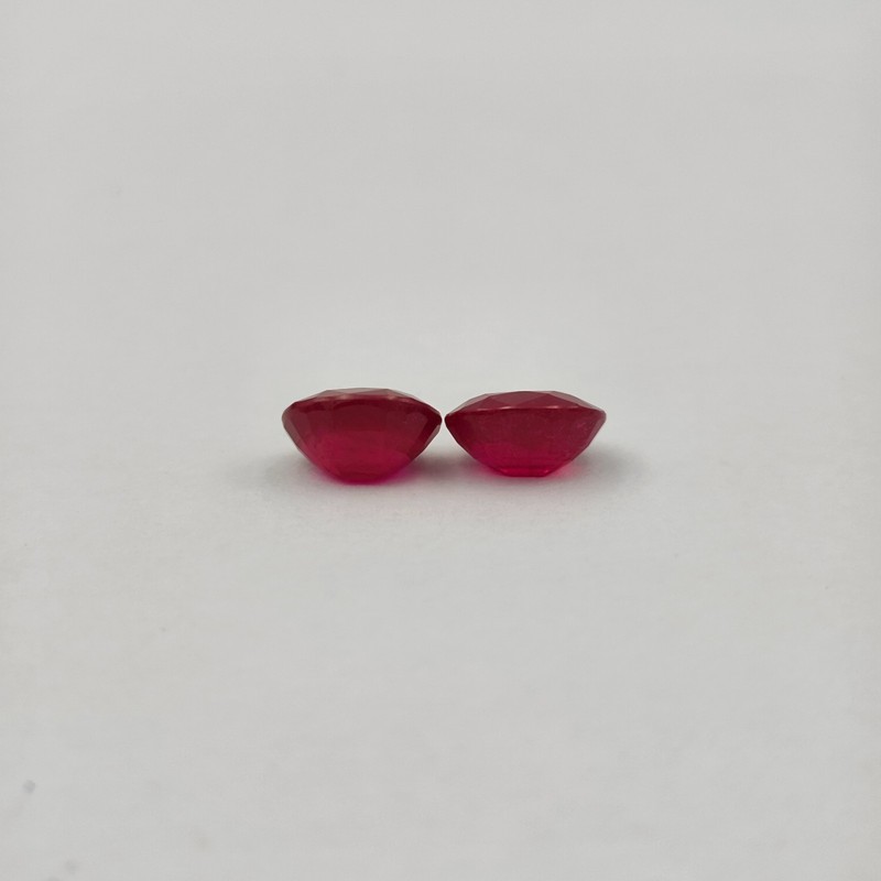 5.66 Ct Natural Mozambique Ruby AAA Gemstone Oval Step Cut Red 9.1x7.1x4.7-4.9mm gallery