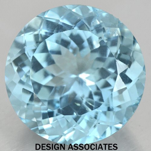 SKY BLUE TOPAZ 12 MM ROUND CUT AAA ALL NATURAL (166754)