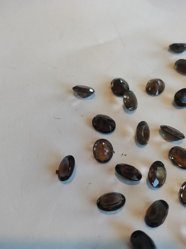 Faceted Smokey Quartz Calibrated 100cts Good Quality And Cuts 8x10mm gallery