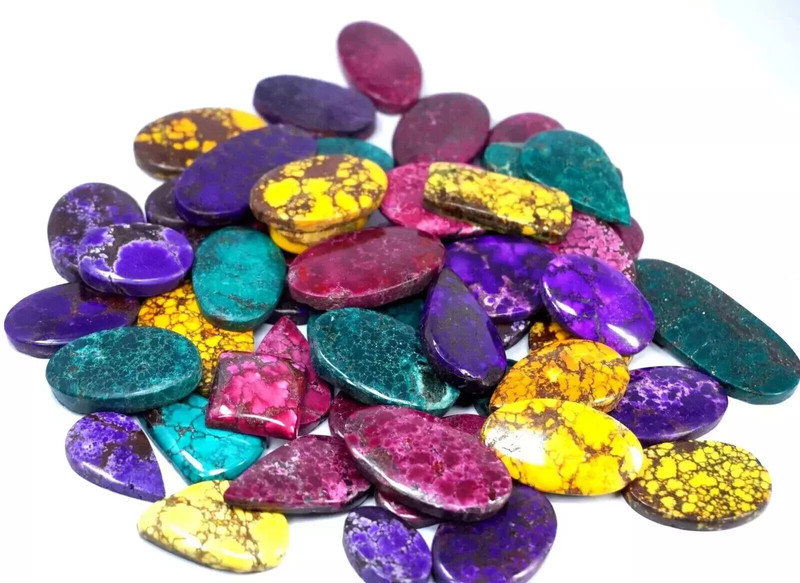 Natural 500 CT Rare Arizona Mix Color Mix Cut Turquoise Lot Untreated Gemstone
