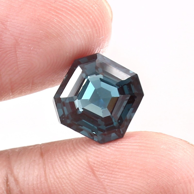 AAA Fantastic Natural Blue Green Tourmaline Loose Asscher Cut Gemstone 10x10 MM gallery
