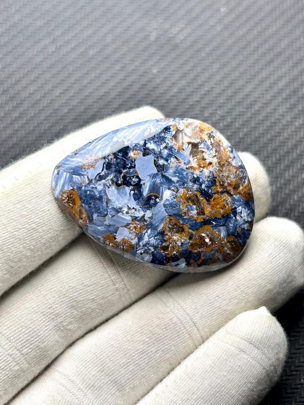 Pietersite Gemstone Cabochon: Natural Designer Stone Gemstone,59Ct ,40x30x5MM.