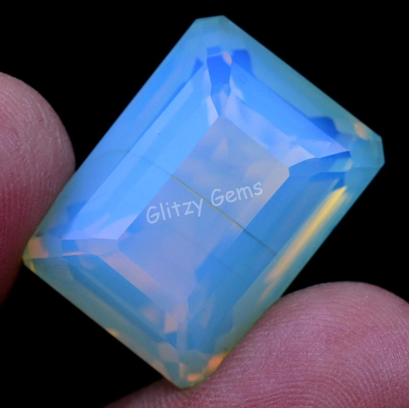 Natural Lime-Yellow Greenish Welo Opal 37.50 Ct Unheated Certified Loose Gem