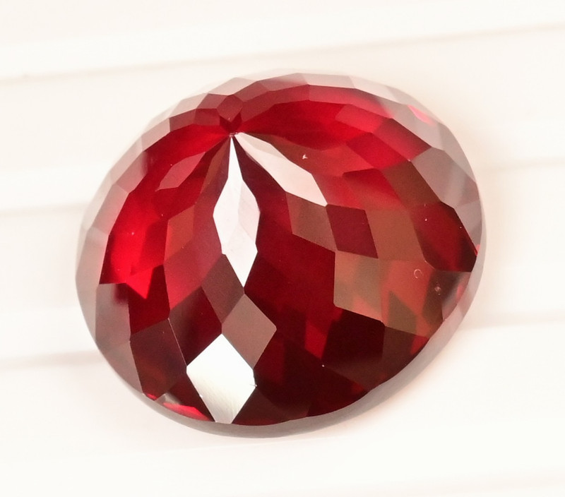 75.15 Ct Natural Mozambique Blood Red Ruby Round Certified Flawless Gemstone gallery