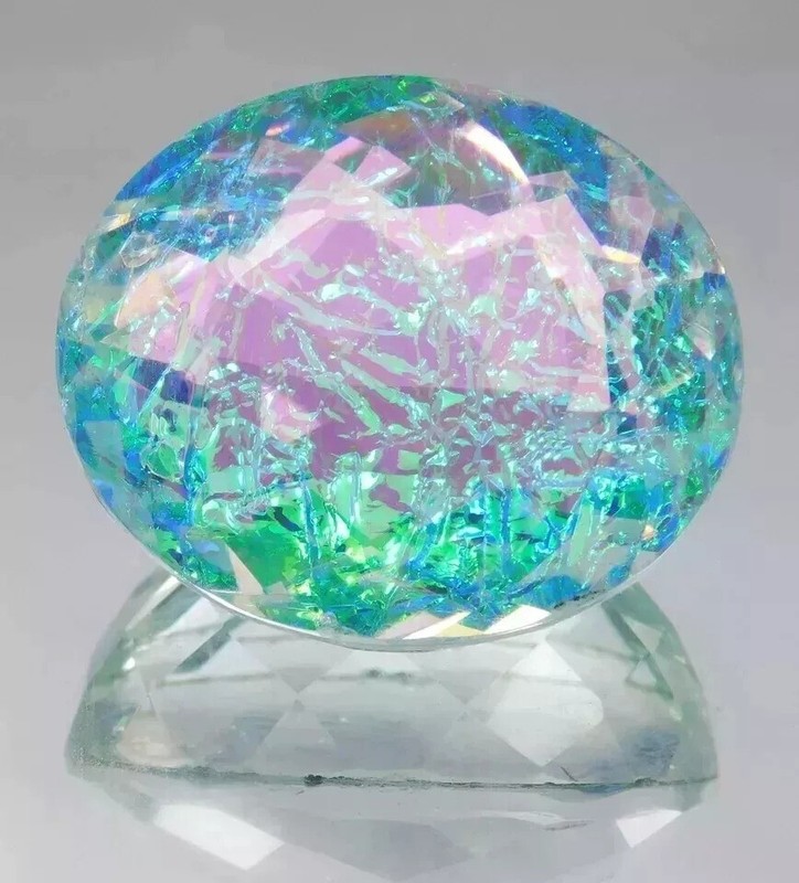 Doublet EGL Certified 50 + Ct Monarch Fire Opal Natural Oval Cut Loose Gemstone gallery