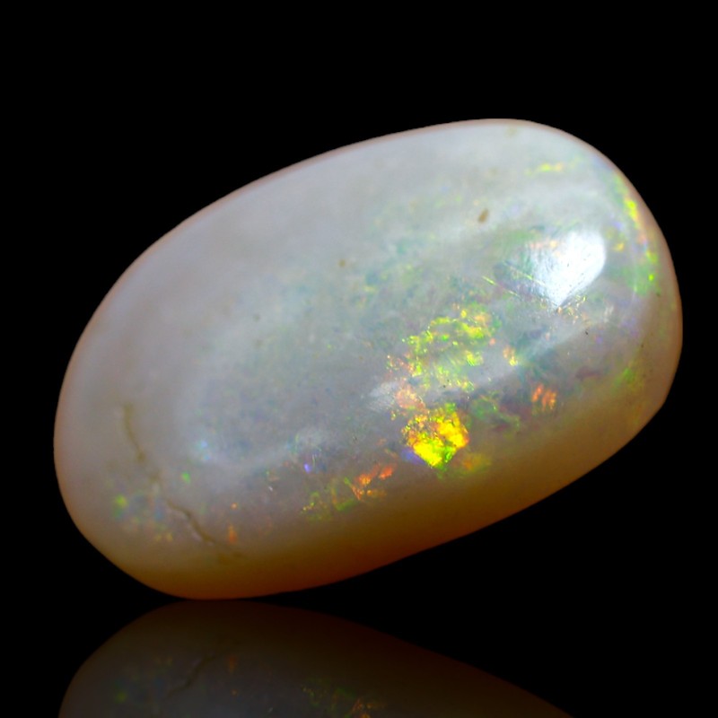 9.00 Cts Oval Fire Opal Cabochon Semiprecious Gemstone Natural 19x13x5 mm gallery