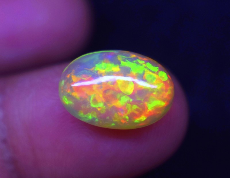 Natural Ethiopian Opal Oval , Yellowish Opal , Welo Opal Cabochon , Loose Stone gallery