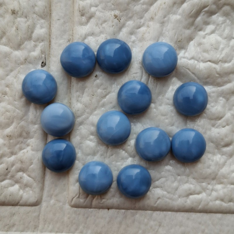 Natural Blue Opal Round Cabochon 5mm to 20mm Loose Gemstone