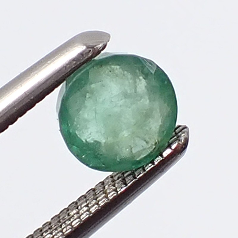 0.29 carat Round 4.15 mm Green Blueish Natural Emerald Loose Gemstone, ER08 gallery