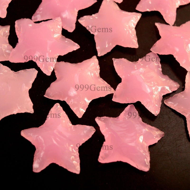 Rose Quartz Star Metaphysical Glass Carving Gemstone Chakra Reiki Healing gallery