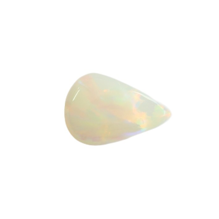 0.66ct 8.9 x 5 pear Australian opal natural solid white / light opal loose stone gallery