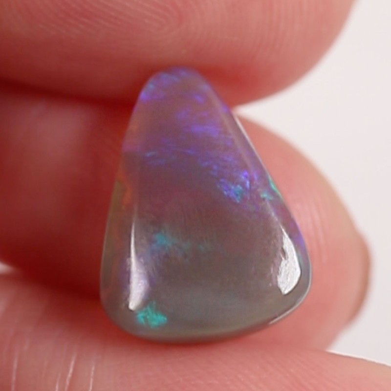 3.6 ct Natural Australian Opal, 11 x 14.5 x 3.7 mm Loose Solid Dark Crystal Opal gallery