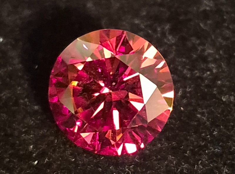 Loose 5ct 11mm RED GARNET MOISSANITE Gem Stone GRA Certificate VVS1 Authentic