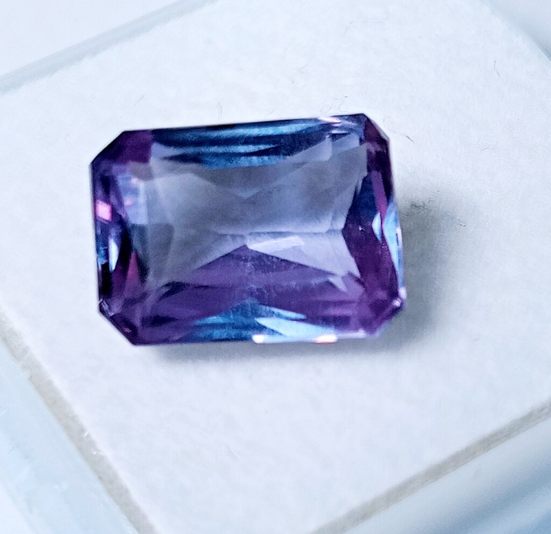 Color Change Natural Alexandrite Emerald Cut 6.50 Ct CERTIFIED Loose Gemstone