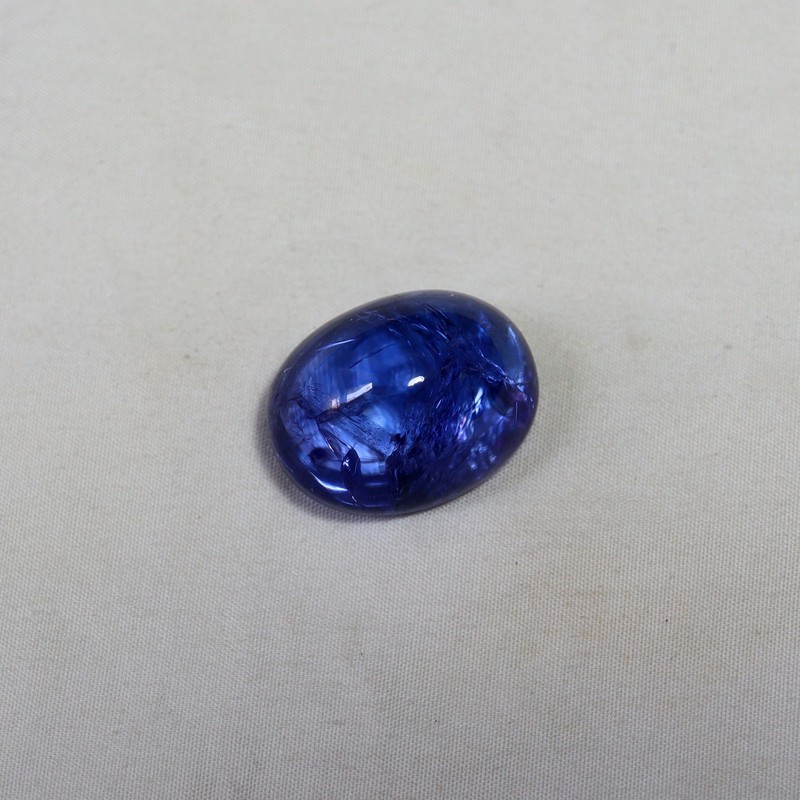 13.8 CT Natural Blue Tanzanite Pear Cabochon 15x12 MM Loose Gemstone Jewelry gallery
