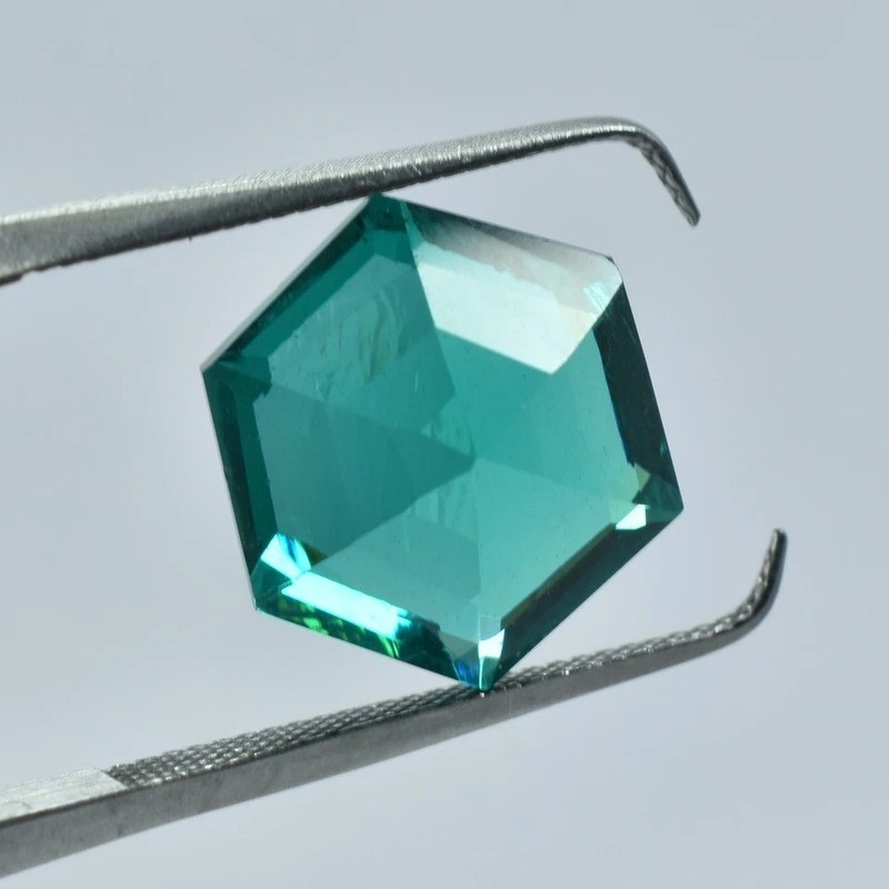 Stunning Green Garnet Fancy Cut 9-11 Ct Natural Loose Gemstone EGL Certified gallery