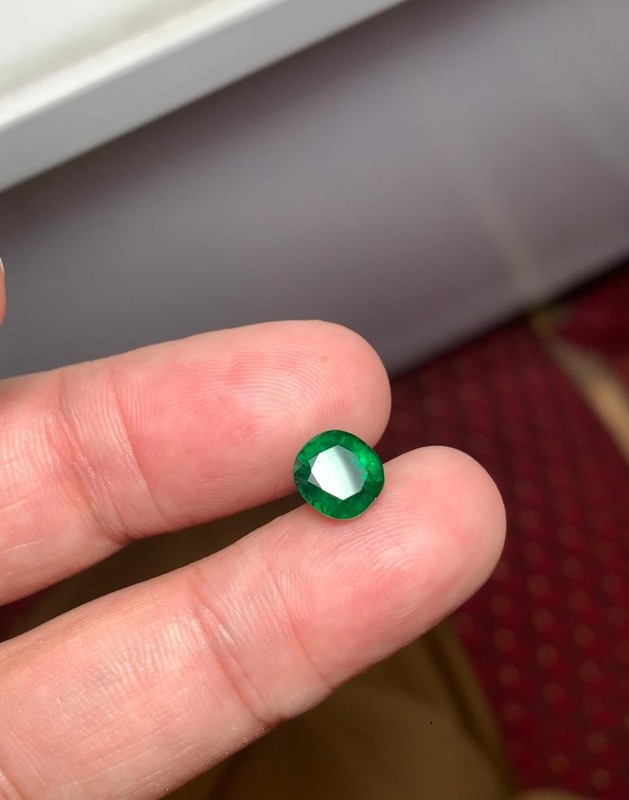 1.67carat Certified Vivid Green Swat Pakistan Emerald