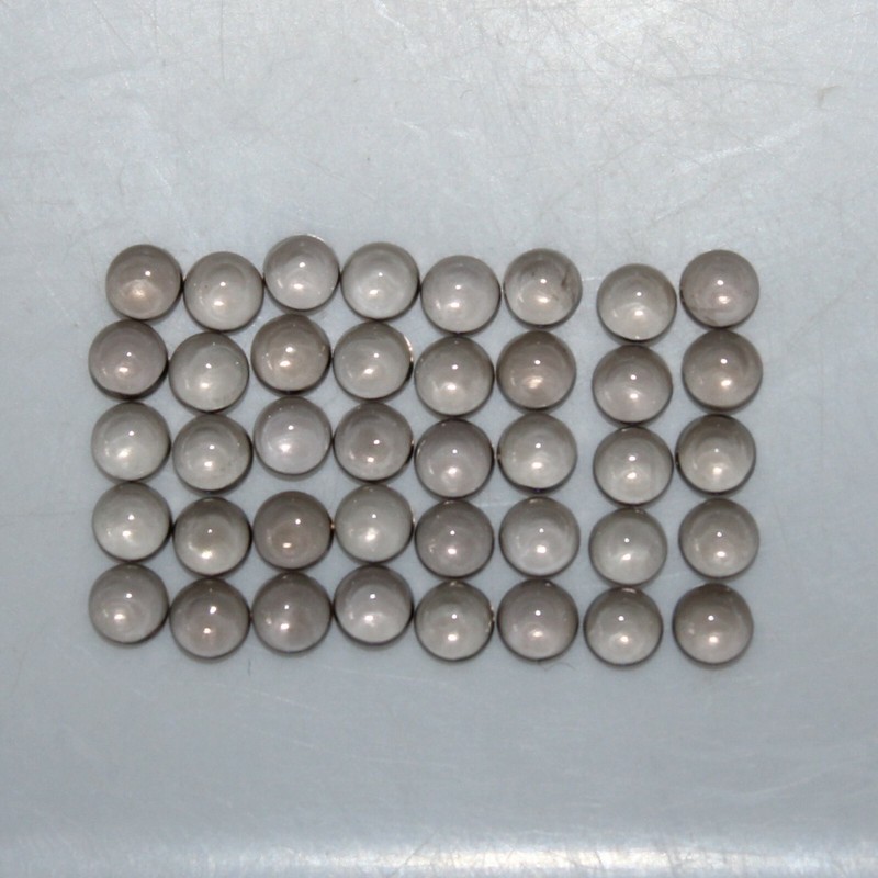 Smoky Quartz 3mm, 4mm, 5mm, 6mm, 8mm, 10mm Flat Back Round Cabochon Gemstone(s)
