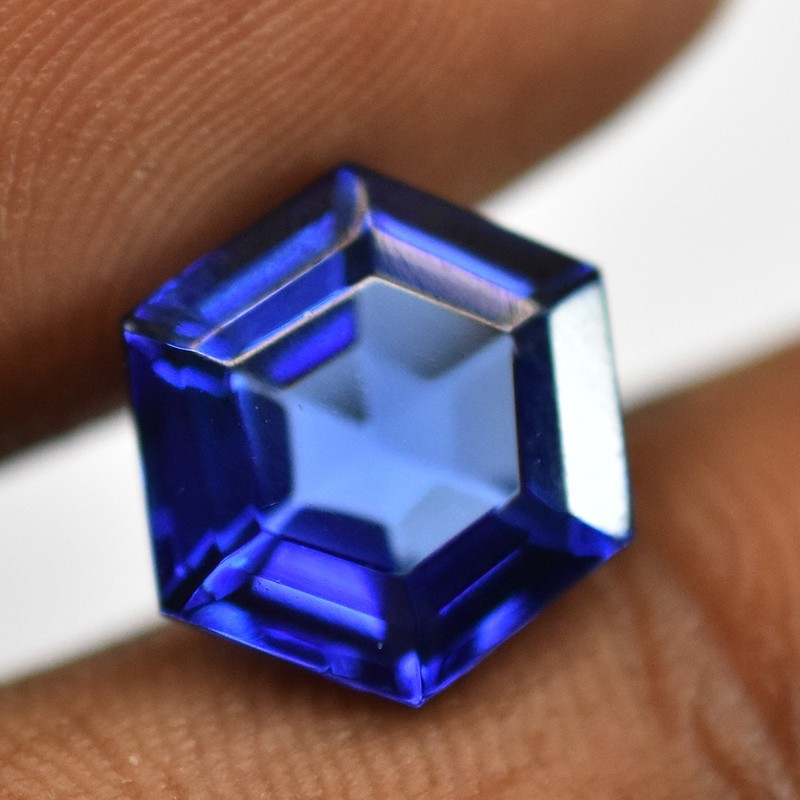 CERTIFIED 7 Ct Fancy Cut NATURAL Blue Tanzanite Loose Gemstone For Mother's Day gallery