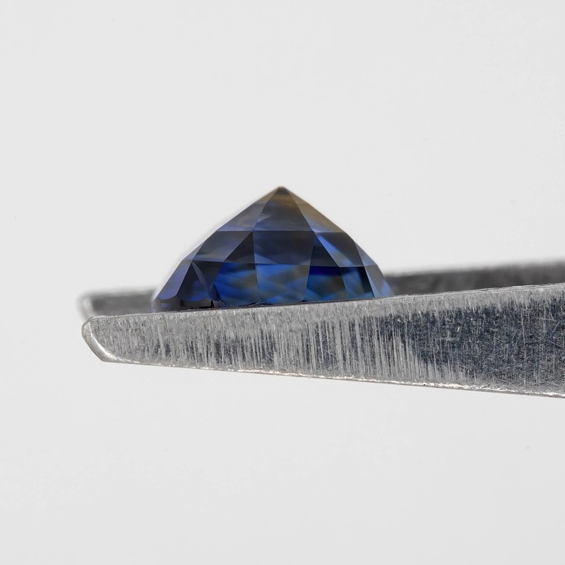 Sri Lanka 1.28ct Oval Parti Sapphire in Blue Yellow Color, Natural Gemstone gallery