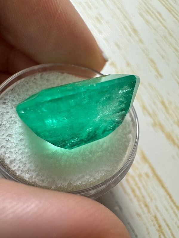22.54 Carat HUGE 19x16.5 Classic Natural Loose Colombian Emerald- Emerald Cut gallery