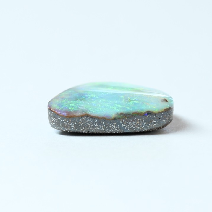Boulder opal 6.58ct 14 x 13.9mm Australian opal natural solid loose unset stone gallery