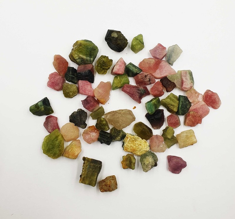 Natural Afghani Multi Tourmaline Pencil Form Rough, Multi tourmaline Rough Stone gallery