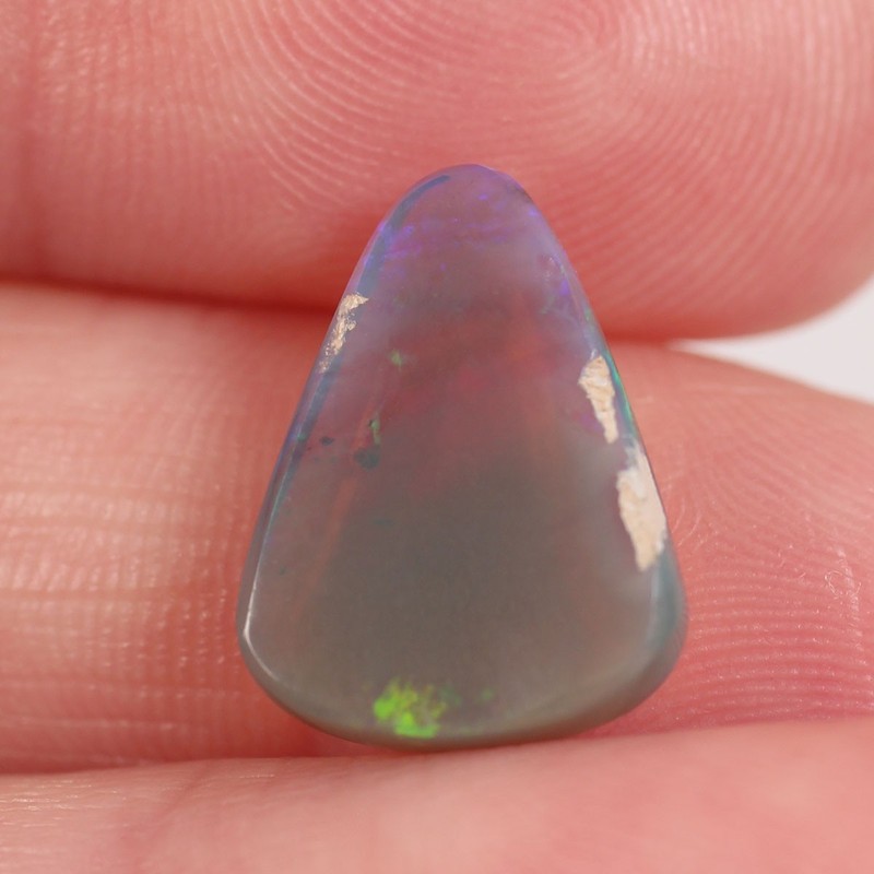 3.6 ct Natural Australian Opal, 11 x 14.5 x 3.7 mm Loose Solid Dark Crystal Opal gallery