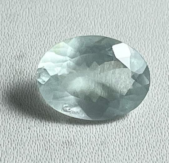 NATURAL AQUAMARINE AAA+ 10X14 MM OVAL LOOSE FACETED GEMSTONE 1 PEICE 4.60 CARAT