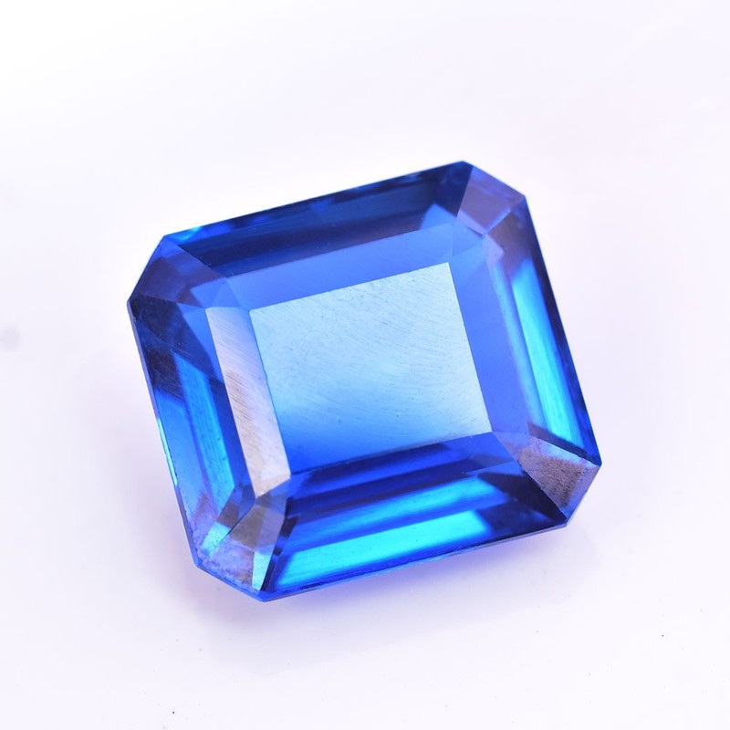 PERFECT Emerald Shape 17 Ct CERTIFIED Natural Tanzanite Blue Loose Gemstone