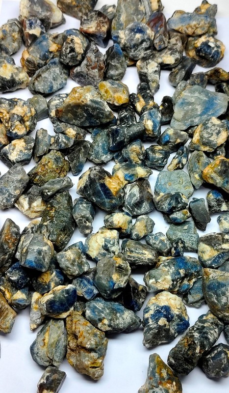 Natural Blue Sapphire Untreated Unheated Madagascar Rough Loose Gemstone Lot gallery