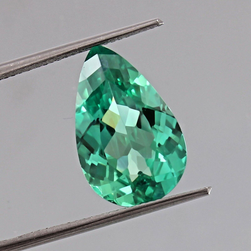 AAA Natural Ceylon Blue Green Parti Sapphire Pear Cut Loose Gemstone 10.00 Ct