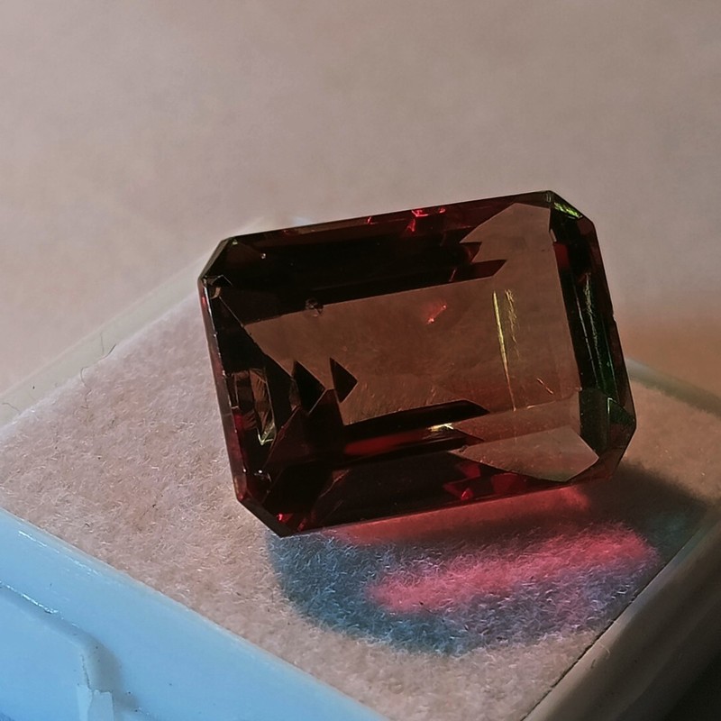 Certified Color Change Alexandrite Natural Loose Gemstone 18.35 Ct Emerald Cut gallery