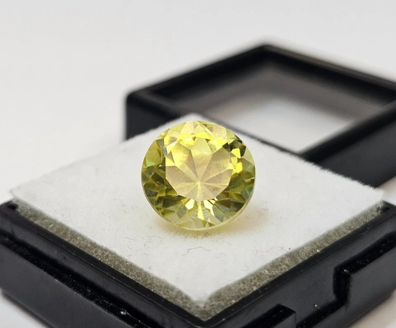 Yellow Zircon 6 Ct Cambodia Round Cut For Making Ring Loose Gemstone