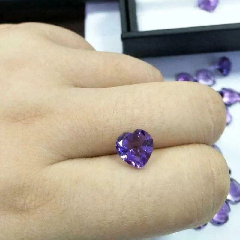 Natural Amethyst 50 Pcs Round Cut Loose Certified Gemstones 5-7 Ct Lot + Gift gallery