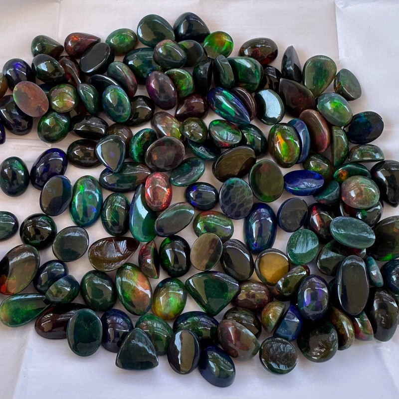 Natural Ethiopian Black Opal 1–5 Carats – Bulk Loose Gemstones for Jewelry AAA