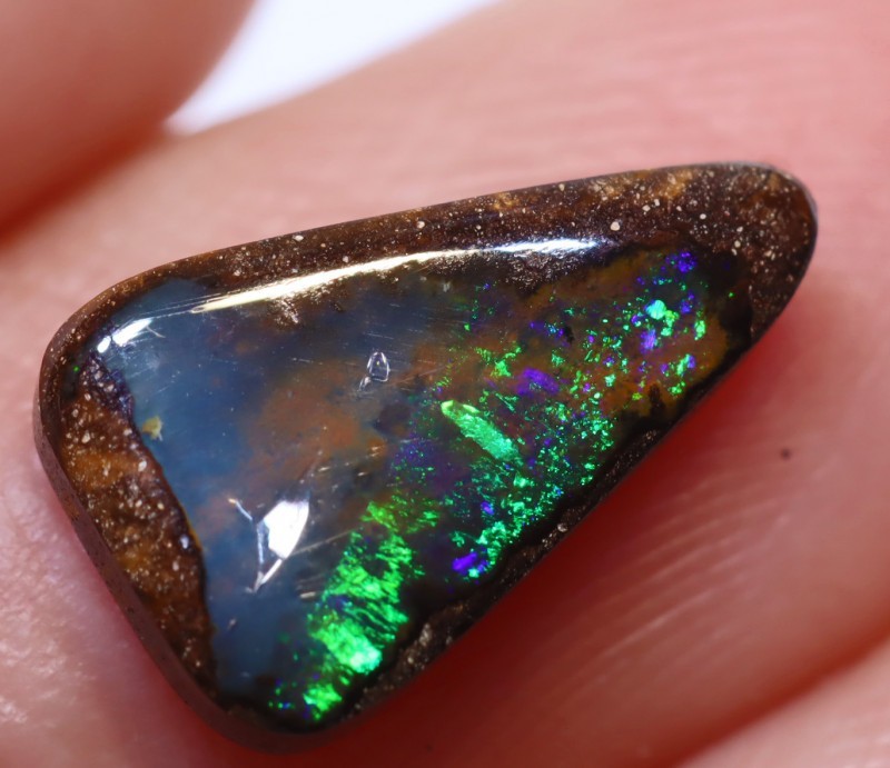 2.32 Cts Boulder Opal Gem Cabochon. Natural Australian Boulder Stone. gallery