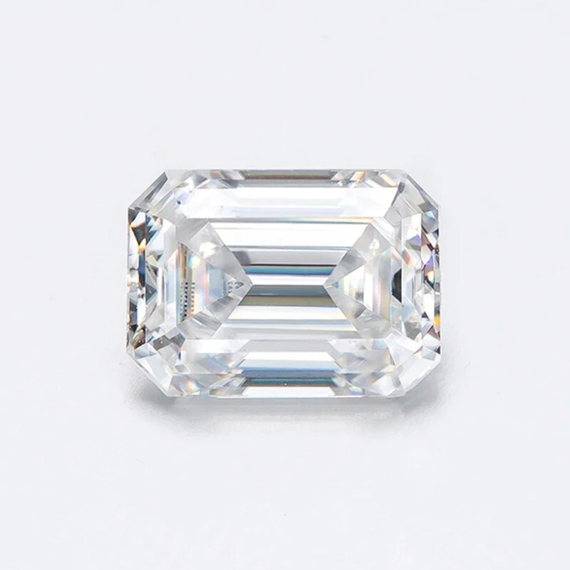 0.2-10ct Emerald Cut Loose Moissanite Stone D Color Excelletnt Cut GRA Wholesale